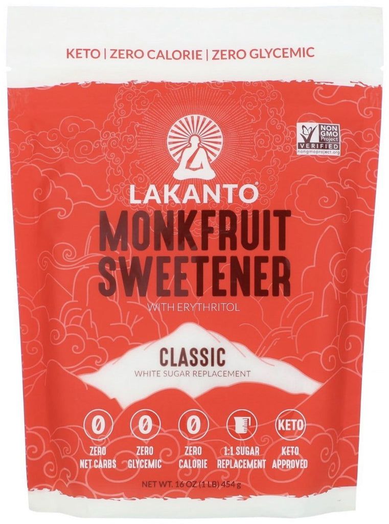 Lakanto, Monkfruit Sweetener with Erythritol, Classic 454 g - Mom it KeTo Go