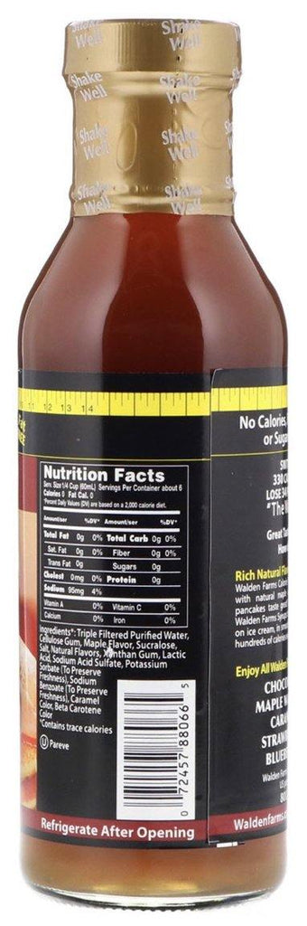 Walden Farms, Pancake Syrup Sugar Free 355 ml - Mom it KeTo Go