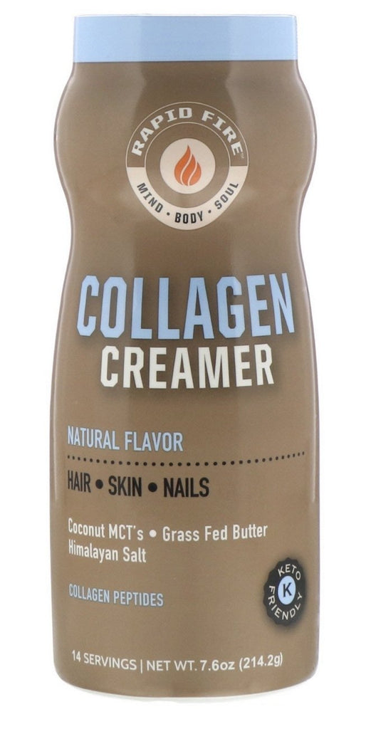 RAPIDFIRE, Collagen Creamer, Natural Flavor 214 g - Mom it KeTo Go