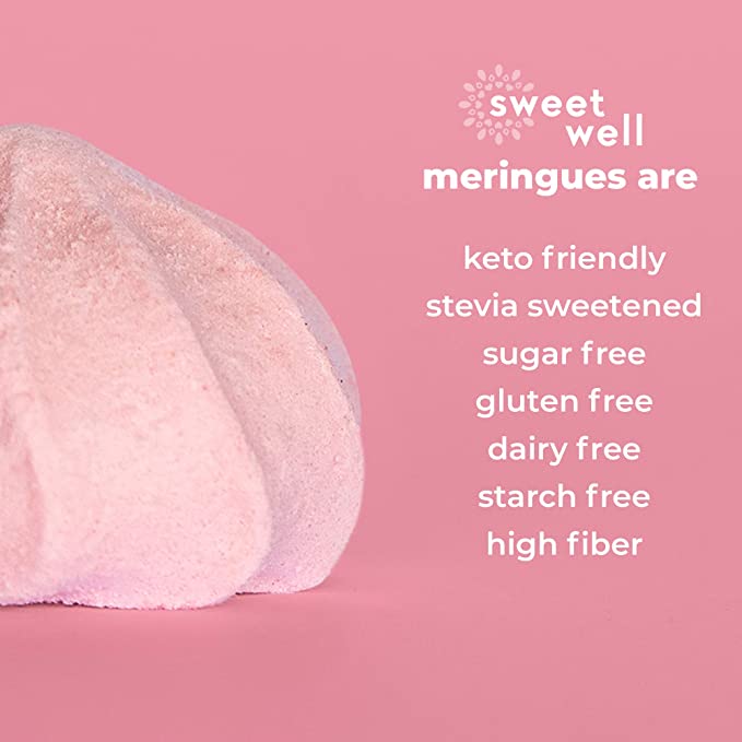 Sweetwell, Keto Bites, Sugar Free, Gluten Free, Strawberry Meringue, 40 g - Mom it KeTo Go
