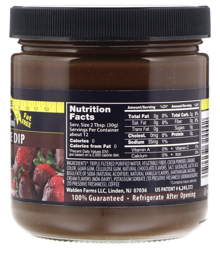Walden Farms, Chocolate Dip, 340 g - Mom it KeTo Go