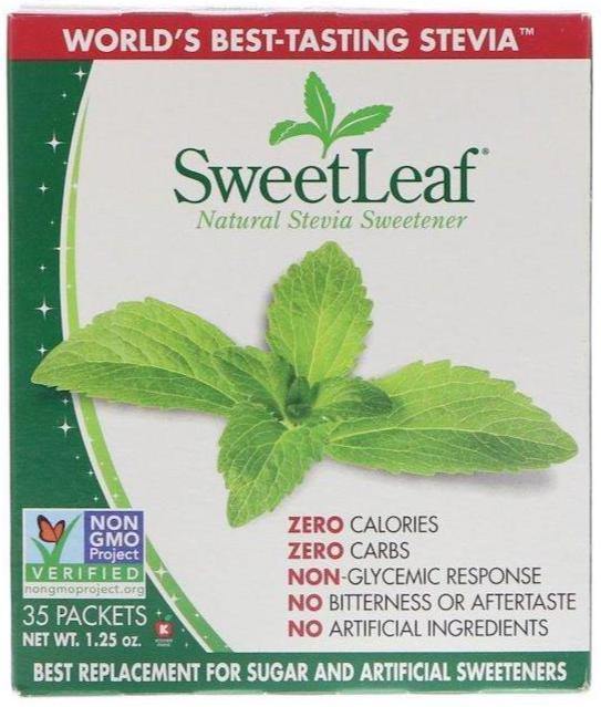 Wisdom Natural, SweetLeaf, Natural Stevia Sweetener, 35 Packets, 1.25 oz - Mom it KeTo Go